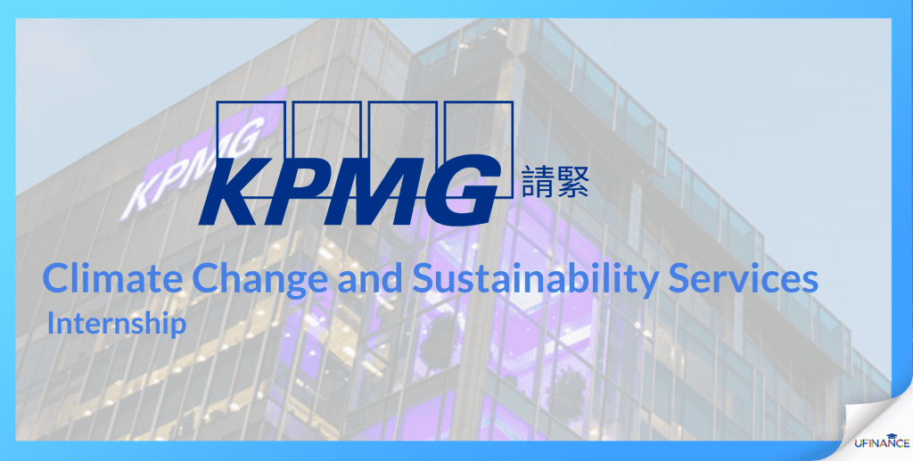 【Big Four！KPMG！】Climate Change and Sustainability Services – Intern (Part-time/ Full time)